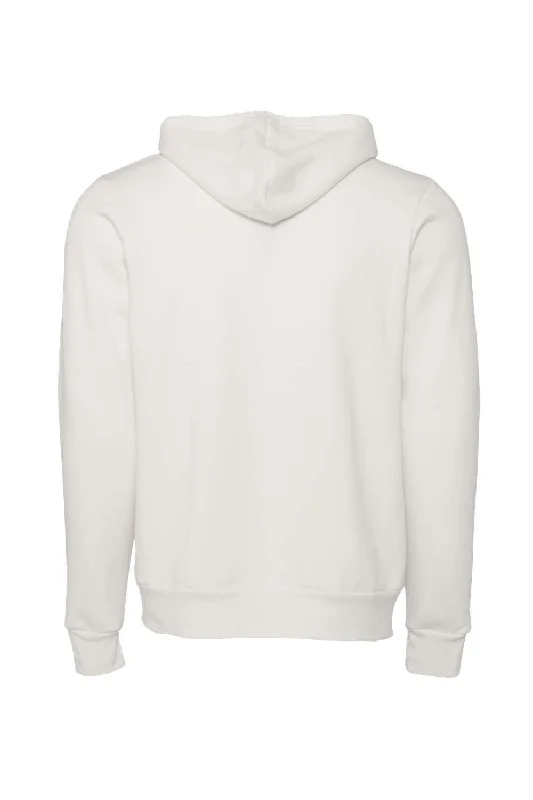 Bella + Canvas Mens Fleece Full Zip Hooded Sweatshirt Hoodie - Vintage White