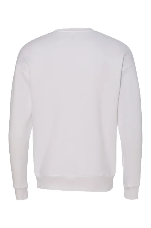 Bella + Canvas Mens Fleece Crewneck Sweatshirt - White