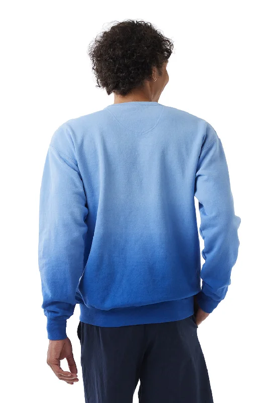 Champion Mens Dip Dye Crewneck Sweatshirt - Royal Blue Ombre