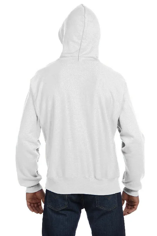 Champion Mens Shrink Resistant Hooded Sweatshirt Hoodie - White