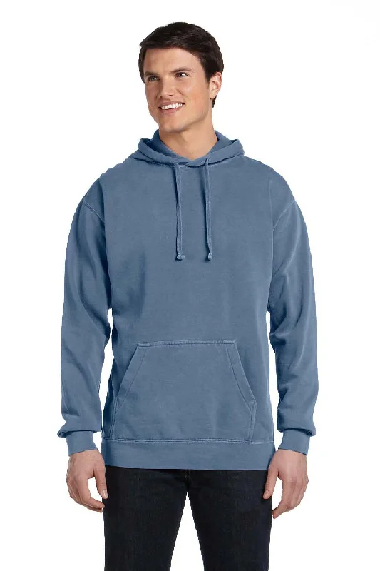 Comfort Colors Mens Hooded Sweatshirt Hoodie - Blue Jean