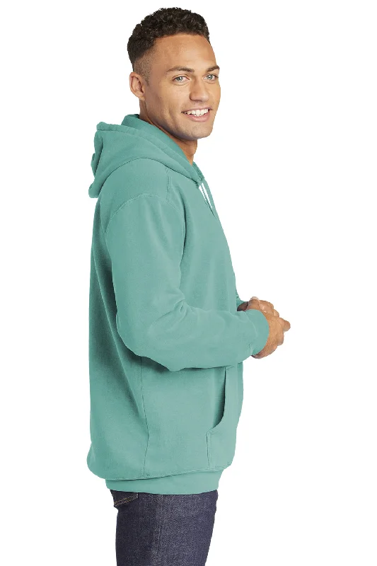 Comfort Colors Mens Hooded Sweatshirt Hoodie - Seafoam Green