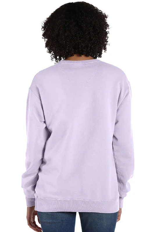 ComfortWash By Hanes Mens Crewneck Sweatshirt - Future Lavender Purple