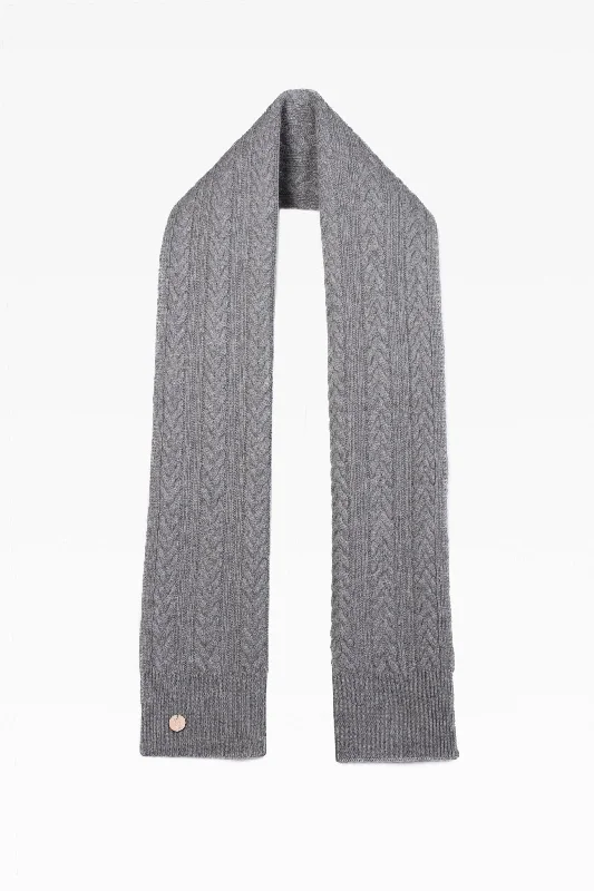 Georgie Cable Rib Scarf