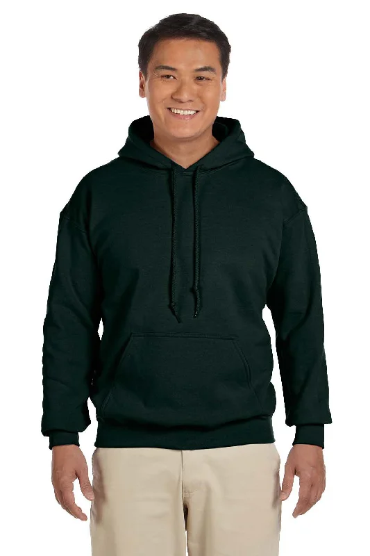 Gildan Mens Pill Resistant Hooded Sweatshirt Hoodie - Forest Green