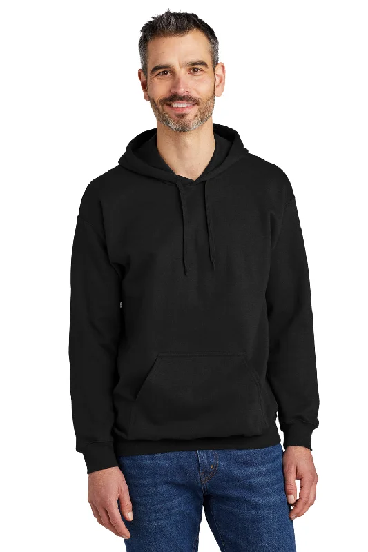 Gildan Mens Softstyle Hooded Sweatshirt Hoodie - Black