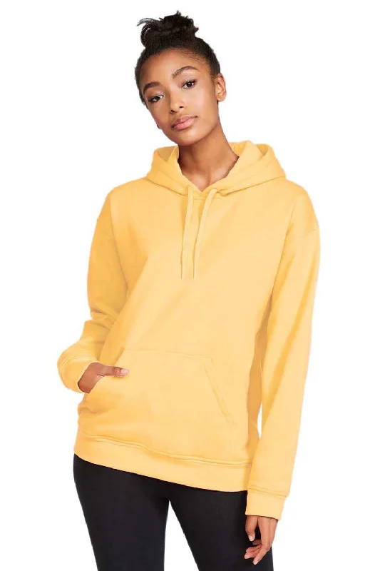 Gildan Mens Softstyle Hooded Sweatshirt Hoodie - Yellow Haze