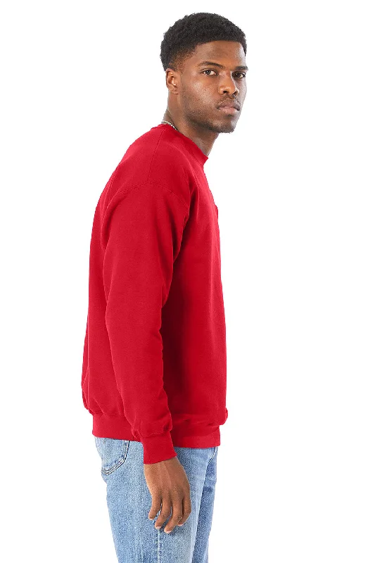 Hanes Mens Perfect Sweats Crewneck Sweatshirt - Athletic Red