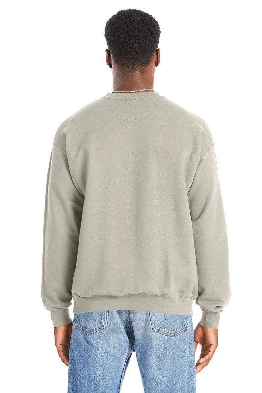 Hanes Mens Perfect Sweats Crewneck Sweatshirt - Sand