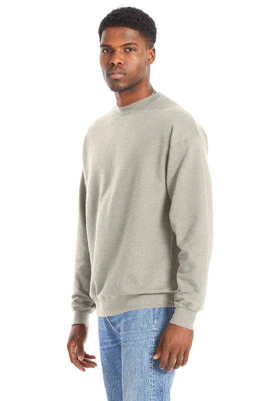 Hanes Mens Perfect Sweats Crewneck Sweatshirt - Sand