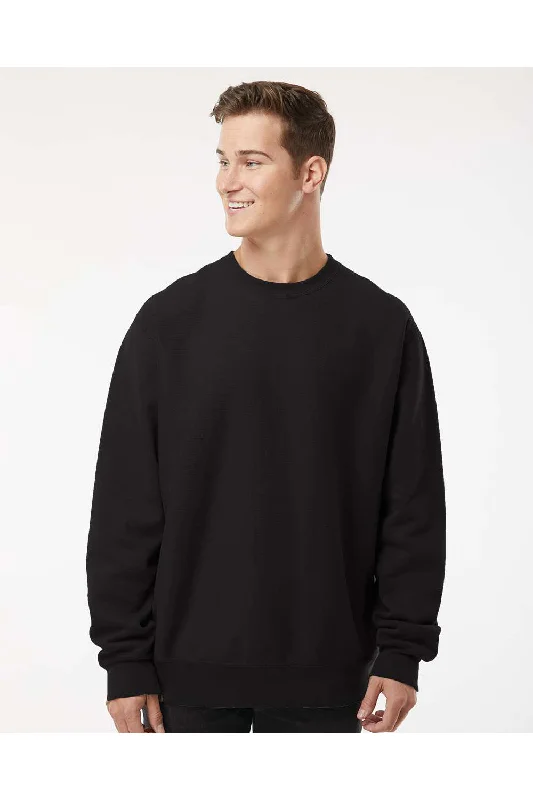 Independent Trading Co. Mens Legend Crewneck Sweatshirt - Black - NEW