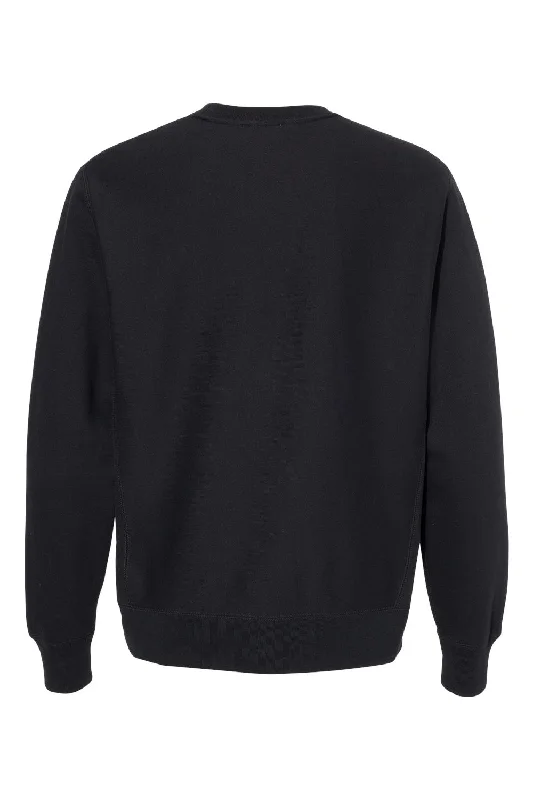 Independent Trading Co. Mens Legend Crewneck Sweatshirt - Black - NEW