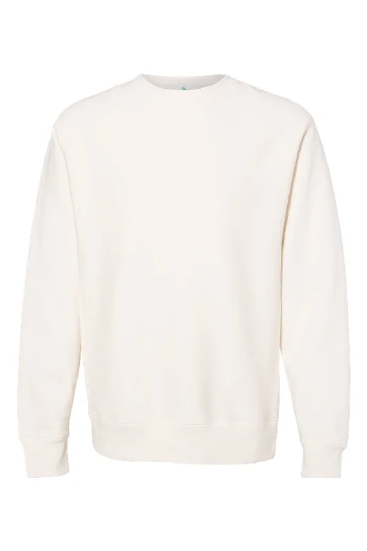 Independent Trading Co. Mens Legend Crewneck Sweatshirt - Bone - NEW