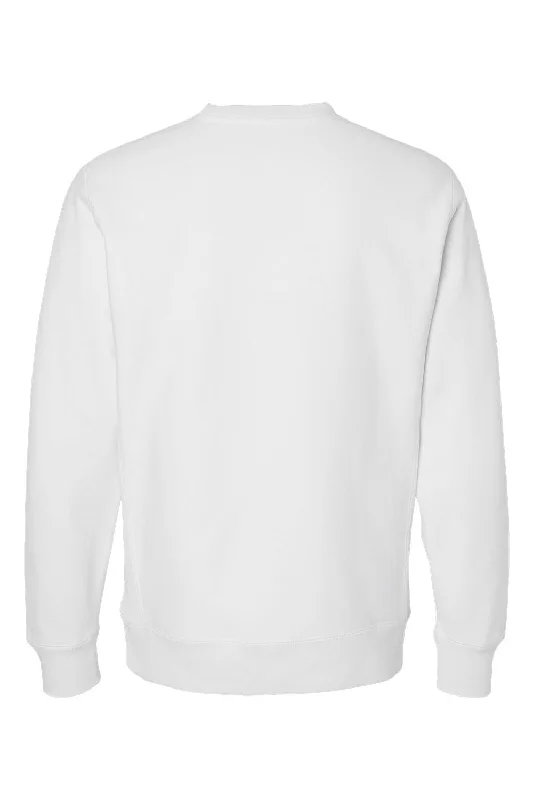 Independent Trading Co. Mens Legend Crewneck Sweatshirt - White - NEW