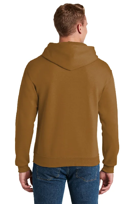 Jerzees Mens NuBlend Pill Resistant Fleece Hooded Sweatshirt Hoodie - Golden Pecan Brown