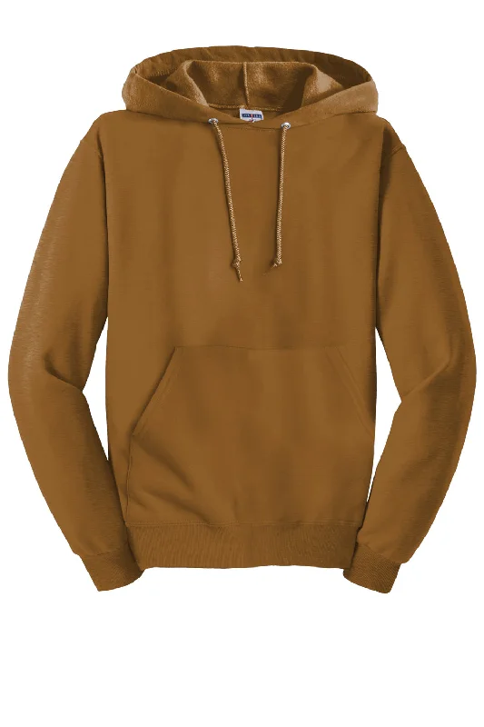 Jerzees Mens NuBlend Pill Resistant Fleece Hooded Sweatshirt Hoodie - Golden Pecan Brown