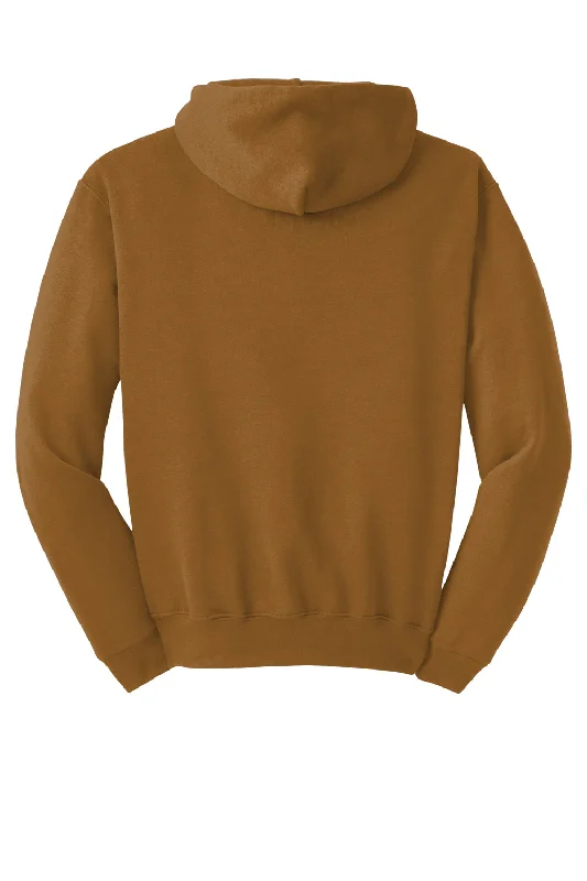 Jerzees Mens NuBlend Pill Resistant Fleece Hooded Sweatshirt Hoodie - Golden Pecan Brown