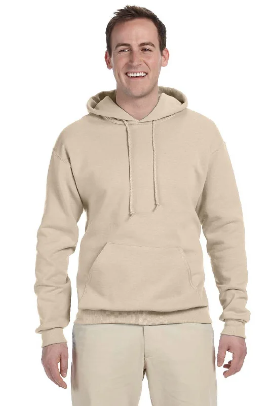 Jerzees Mens NuBlend Pill Resistant Fleece Hooded Sweatshirt Hoodie - Sandstone