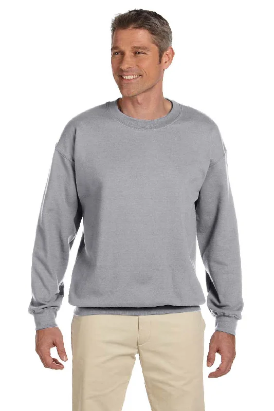 Jerzees Mens Super Sweats NuBlend Pill Resistant Fleece Crewneck Sweatshirt - Oxford Grey