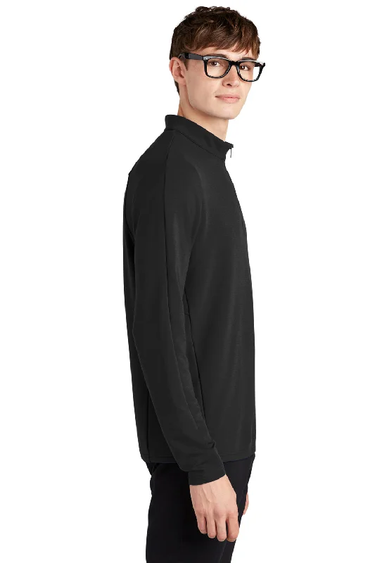 Mercer+Mettle Mens Stretch 1/4 Zip Sweatshirt - Deep Black