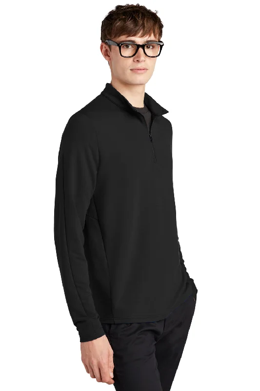 Mercer+Mettle Mens Stretch 1/4 Zip Sweatshirt - Deep Black