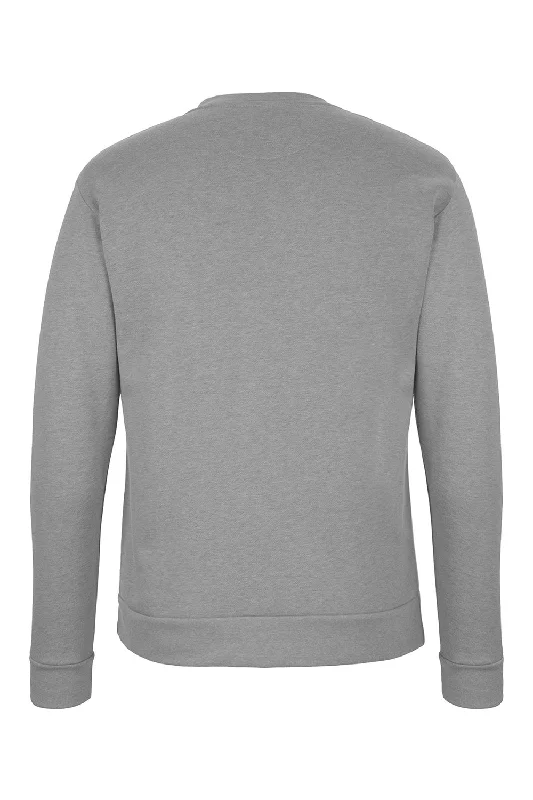 Next Level Mens PCH Crewneck Sweatshirt - Heather Grey