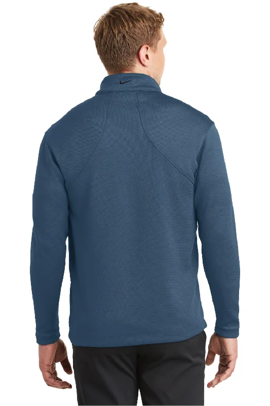 Nike Mens 1/4 Zip Sweatshirt - Starlight Blue