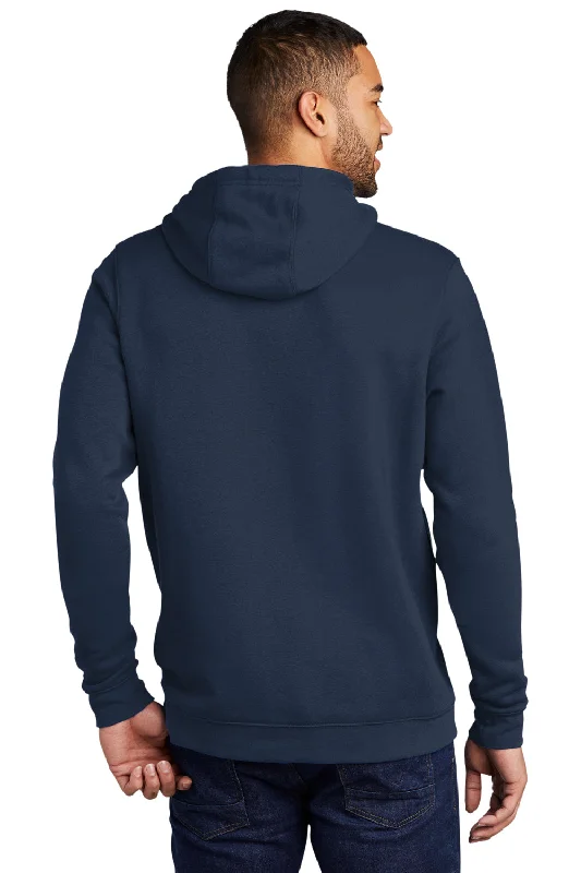 Nike Mens Club Fleece Hooded Sweatshirt Hoodie - Navy Blue