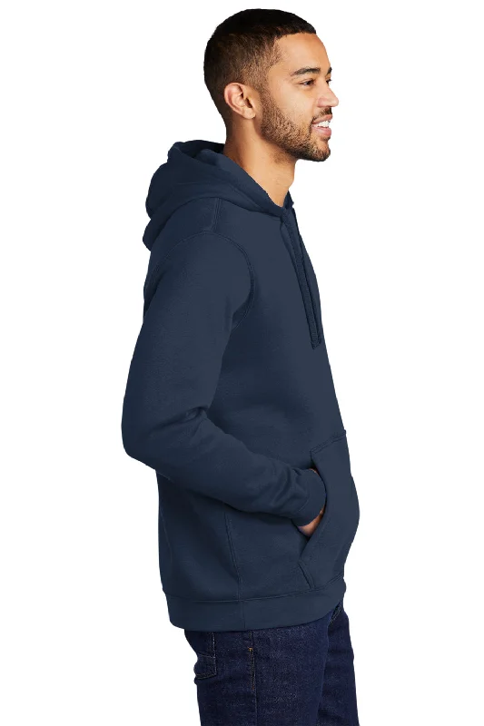 Nike Mens Club Fleece Hooded Sweatshirt Hoodie - Navy Blue