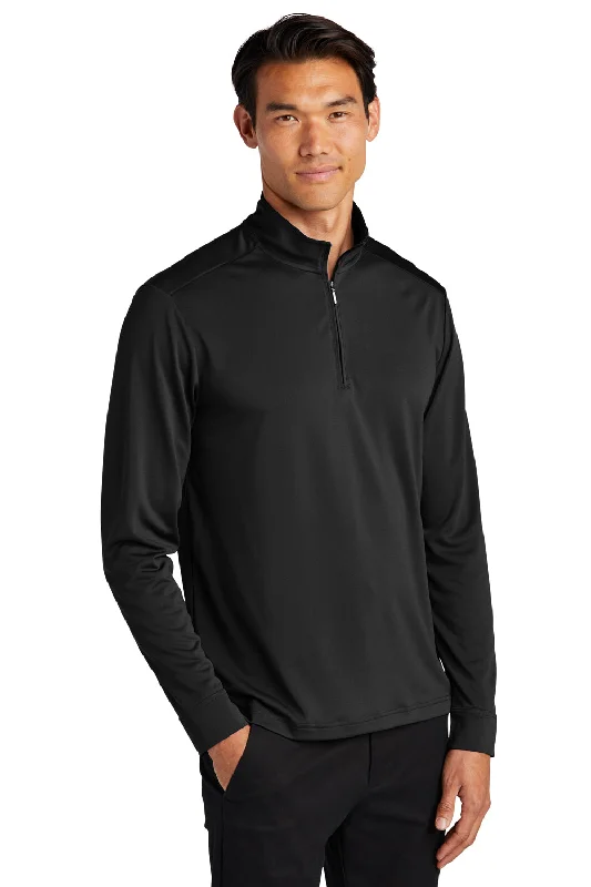 Port Authority Mens C-Free Performance Moisture Wicking 1/4 Zip Sweatshirt - Deep Black