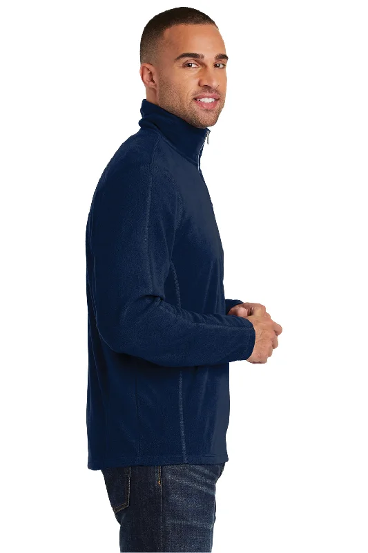 Port Authority Mens Pill Resistant Microfleece 1/4 Zip Sweatshirt - True Navy Blue