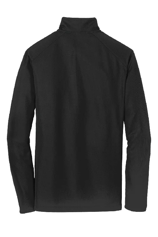 Port Authority Mens Moisture Wicking 1/4 Zip Sweatshirt - Black