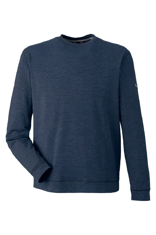 Puma Mens Cloudspun Moisture Wicking Crewneck Sweatshirt - Navy Blue