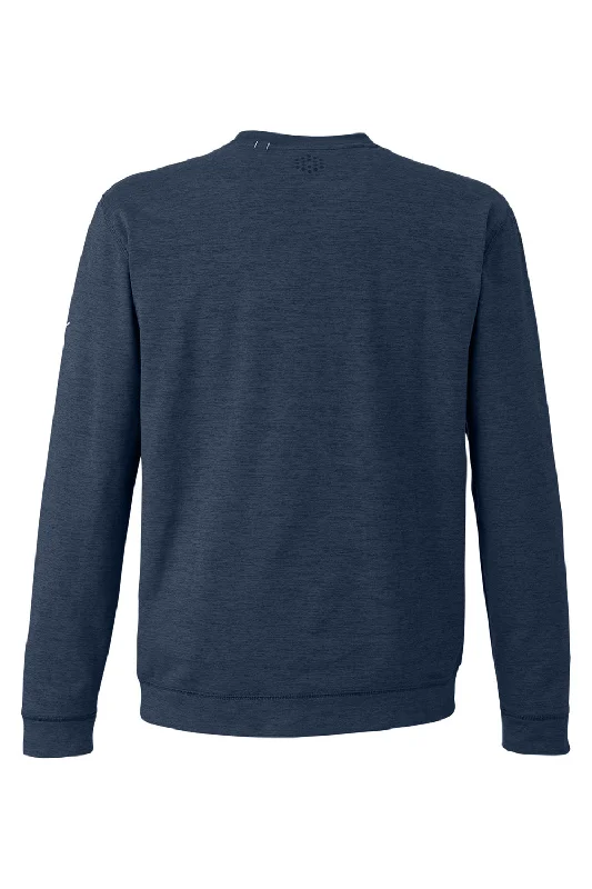 Puma Mens Cloudspun Moisture Wicking Crewneck Sweatshirt - Navy Blue