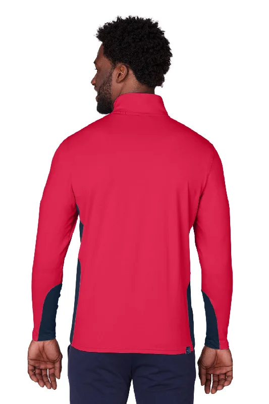 Puma Mens Gamer Moisture Wicking 1/4 Zip Sweatshirt - Ski Patrol Red