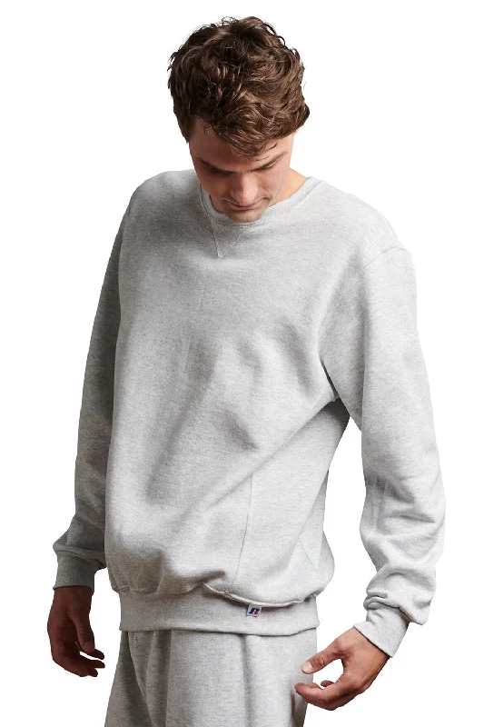 Russell Athletic Mens Dri-Power Moisture Wicking Crewneck Sweatshirt - Ash Grey