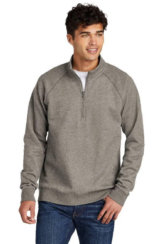 Sport-Tek Mens Drive Fleece 1/4 Zip Sweatshirt - Heather Vintage Grey