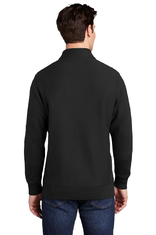 Sport-Tek Mens Full Zip Sweatshirt - Black