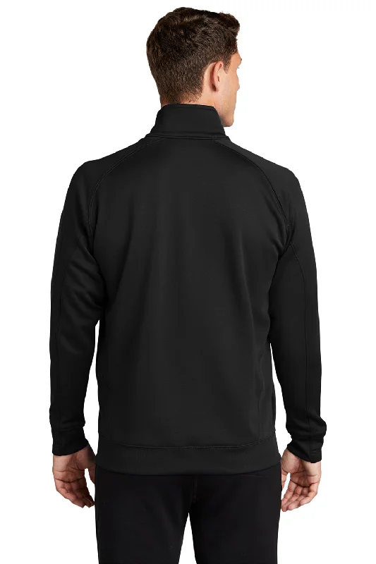 Sport-Tek Mens Tech Moisture Wicking Fleece 1/4 Zip Sweatshirt - Black