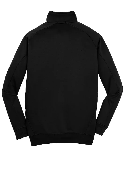 Sport-Tek Mens Tech Moisture Wicking Fleece 1/4 Zip Sweatshirt - Black