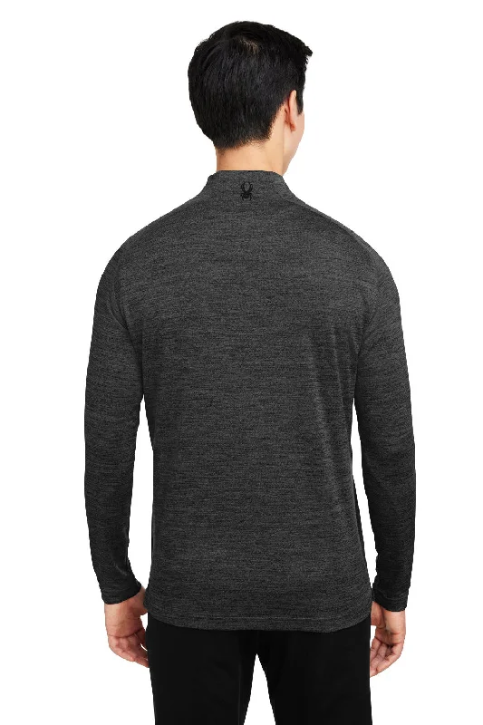 Spyder Mens Mission 1/4 Zip Sweatshirt - Black