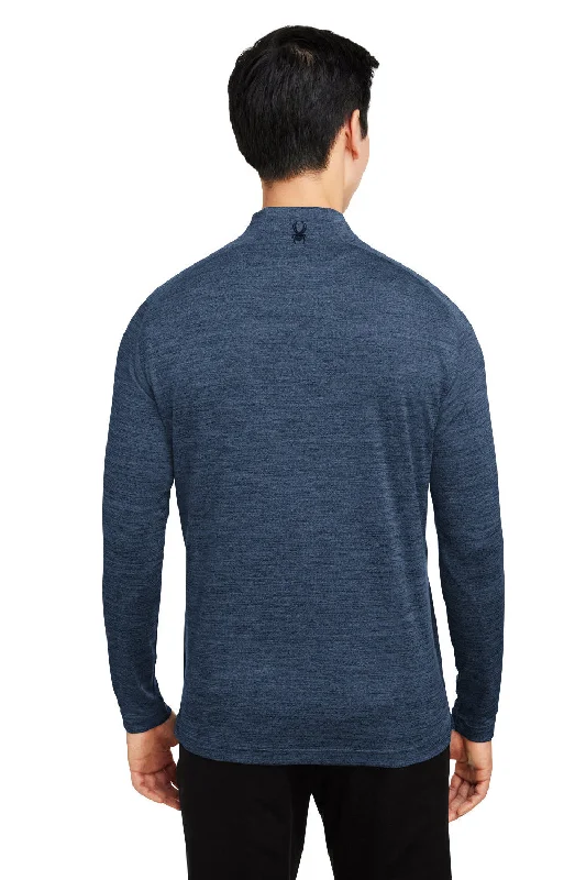 Spyder Mens Mission 1/4 Zip Sweatshirt - Frontier Blue