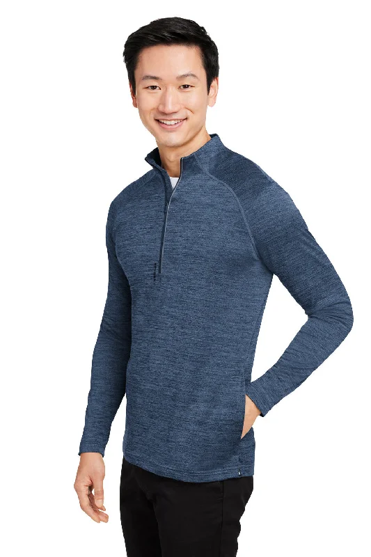 Spyder Mens Mission 1/4 Zip Sweatshirt - Frontier Blue