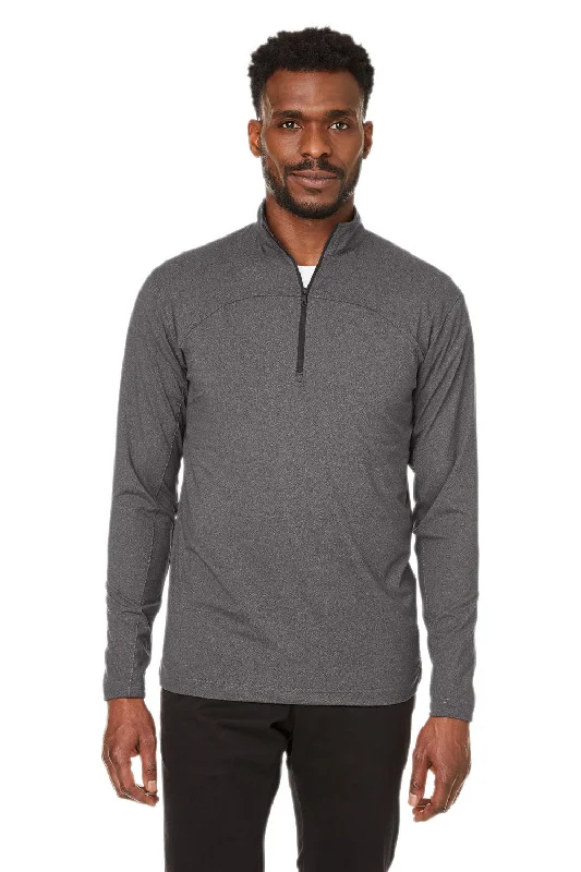 Spyder Mens Spyre UV Protection 1/4 Zip Sweatshirt - Black Frost