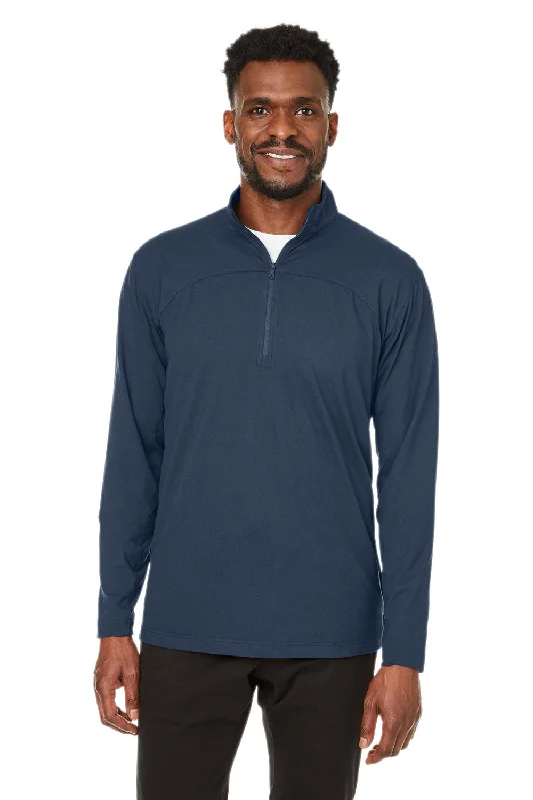 Spyder Mens Spyre UV Protection 1/4 Zip Sweatshirt - Frontier Blue Frost