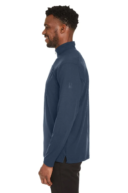 Spyder Mens Spyre UV Protection 1/4 Zip Sweatshirt - Frontier Blue Frost