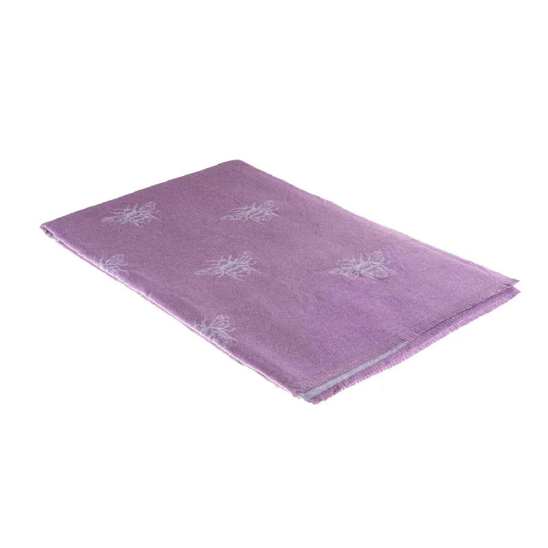 Super Soft Bee Scarf Purple