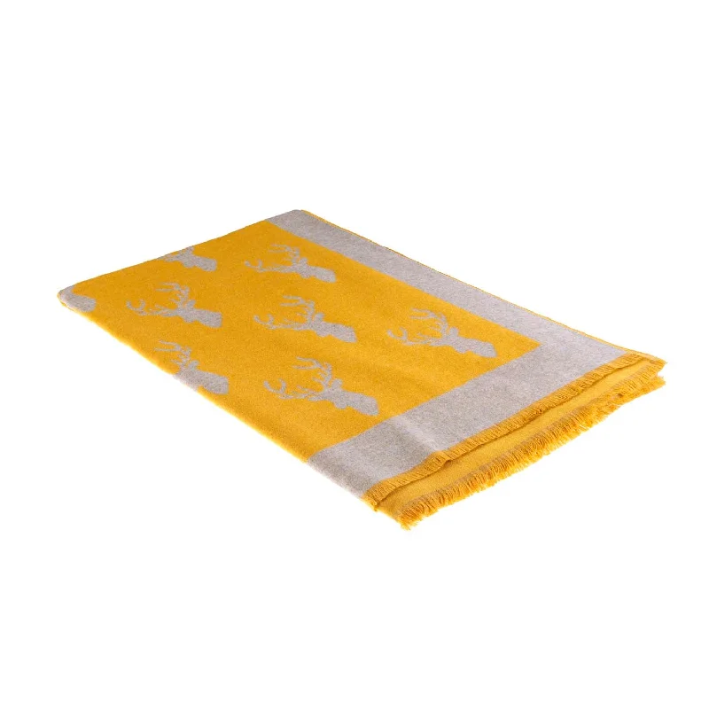 Super Soft Stag Scarf Ochre