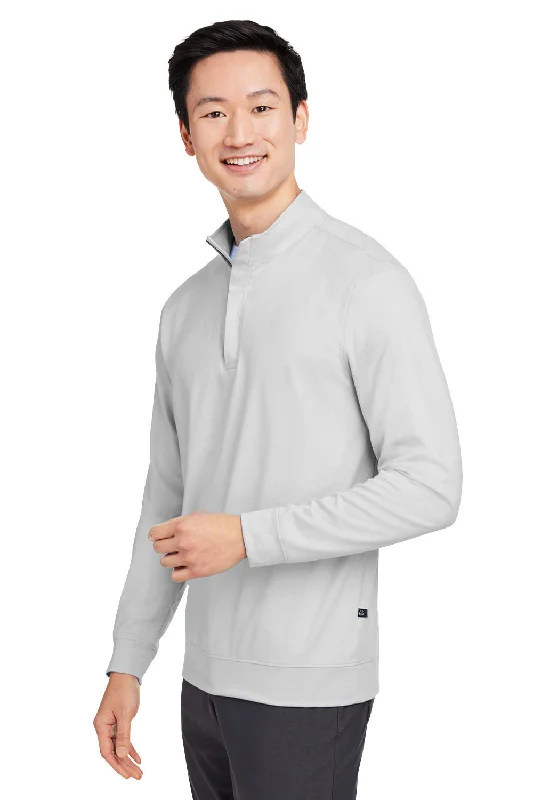 Swannies Golf Mens McKinnon 1/4 Zip Sweatshirt - Glacier Grey