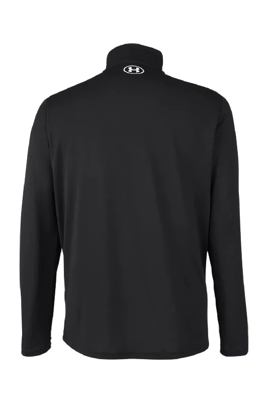 Under Armour Mens Team Tech Moisture Wicking 1/4 Zip Sweatshirt - Black